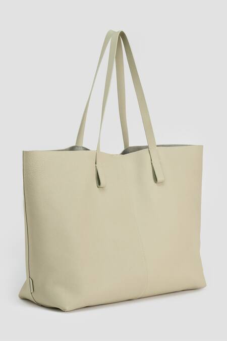 Buy_Perona_Ivory Designer Tote Bag _Online_at_Aza_Fashions