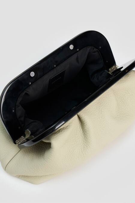 Shop_Perona_Ivory Designer Clutch Bag _Online_at_Aza_Fashions