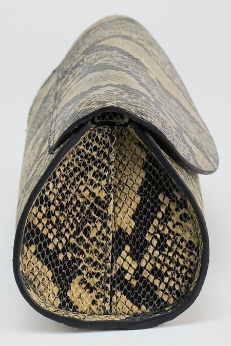 Shop_Perona_Gray Darcy Mini Snake Print Handbag 