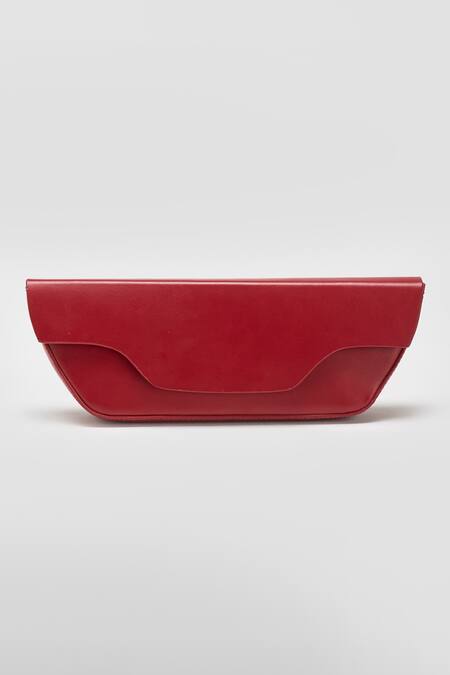 Perona_Red Daisy Bovine Leather Handbag _Online_at_Aza_Fashions