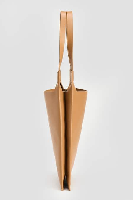 Perona_Brown Kiera Mini Leather Bag _Online_at_Aza_Fashions