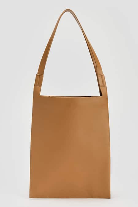 PERONA Brown Kiera Mini Leather Bag 