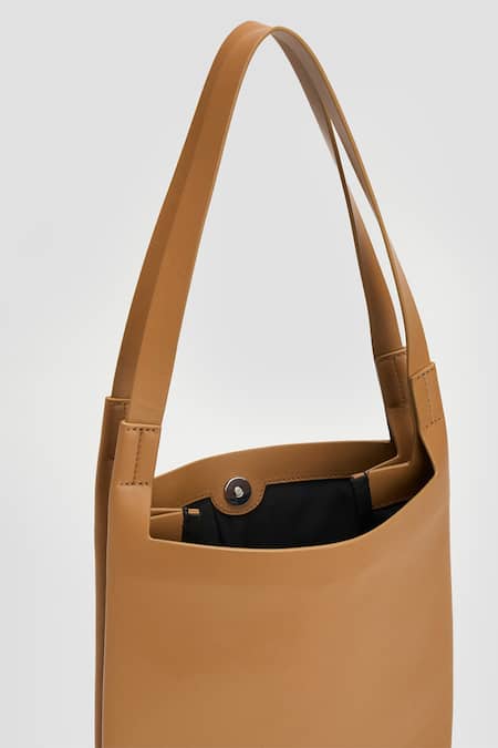 Buy_Perona_Brown Kiera Mini Leather Bag _Online_at_Aza_Fashions