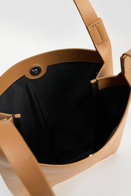 Shop_Perona_Brown Kiera Mini Leather Bag _Online_at_Aza_Fashions