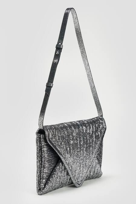 Buy_Perona_Silver Designer Handbag _Online_at_Aza_Fashions