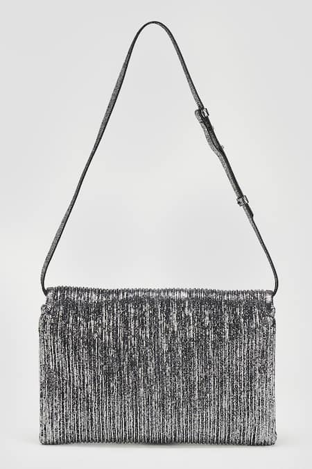Perona Silver Designer Handbag 