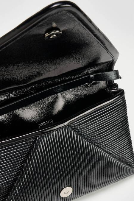 Shop_Perona_Black Lamb Leather Designer Bag _Online_at_Aza_Fashions