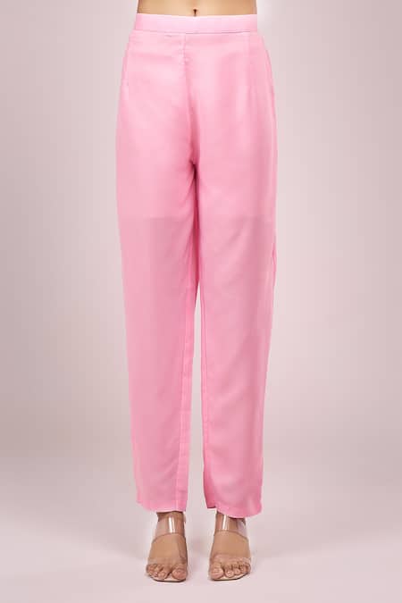 Shop_Samyukta Singhania_Multi Color Chinon, Silk Embroidery, Sequins Round Neck Hand Anarkali Set 