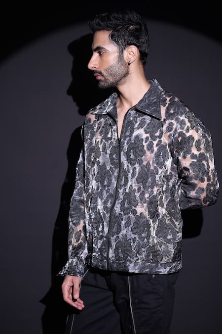 Label Muslin Black Tissue Designer Shirt 
