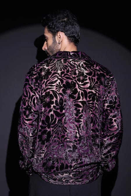 Label Muslin Purple Brasso Designer Shirt 