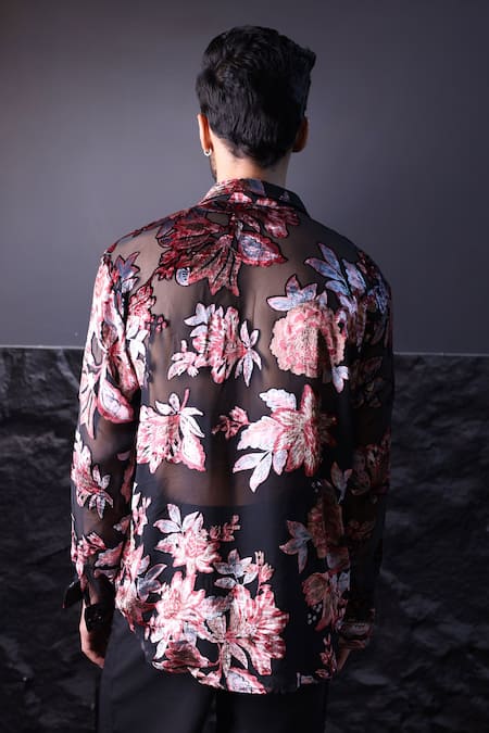 Label Muslin Floral Print Designer Shirt 