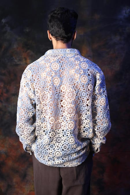 Label Muslin Crochet Designer Shirt 