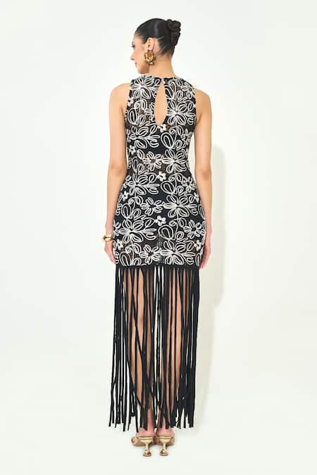 Qala Clothing Fringe Maxi Dress 