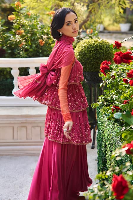 Supria Munjal Raspberry Pink Designer Kurta Set 