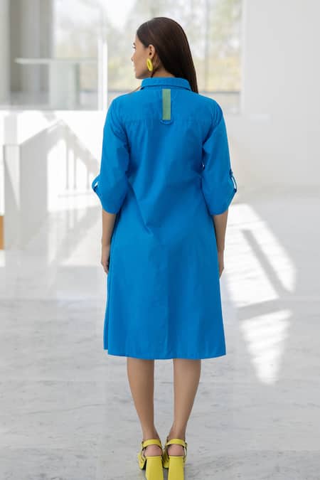 Silai Studio Seafoam Poplin Dress 