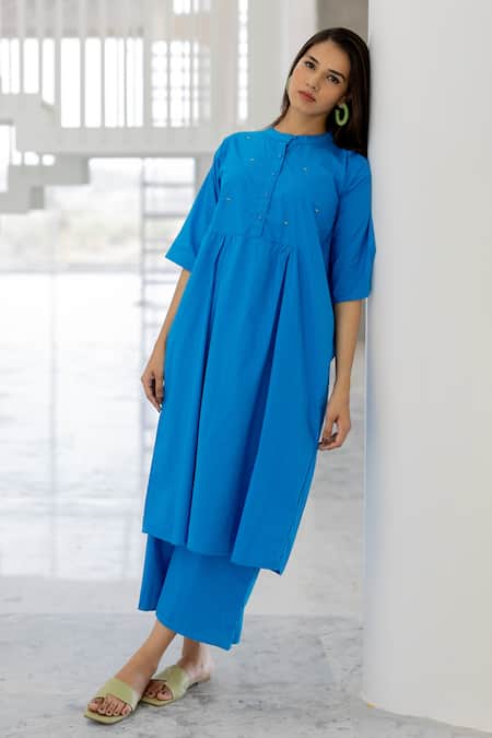 Silai Studio Azure Horizon Tunic Co-Ord Set 