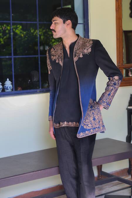 Angad Creations Designer Tilla Thread Work Kurta Set 