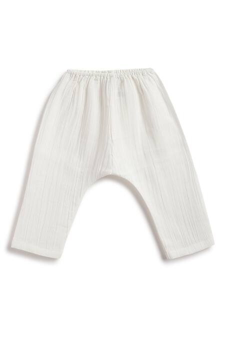 Buy_Tiber Taber_Red Cotton Checked Jhabla And Pyjama Set 