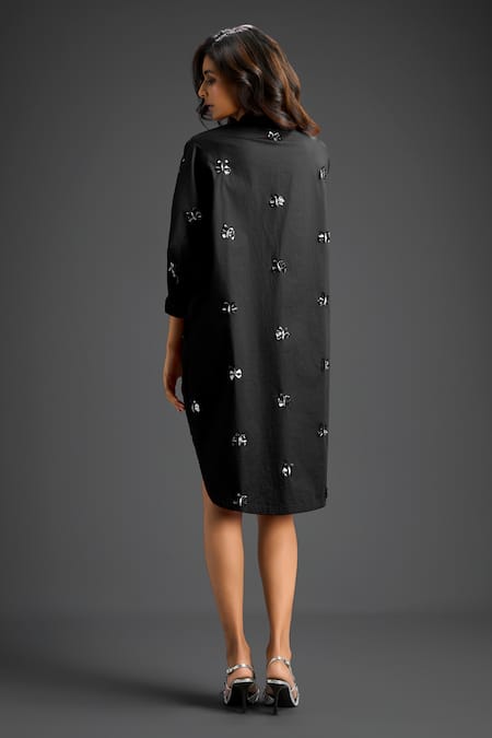 Deepika Arora Black Designer Embellished Dress 