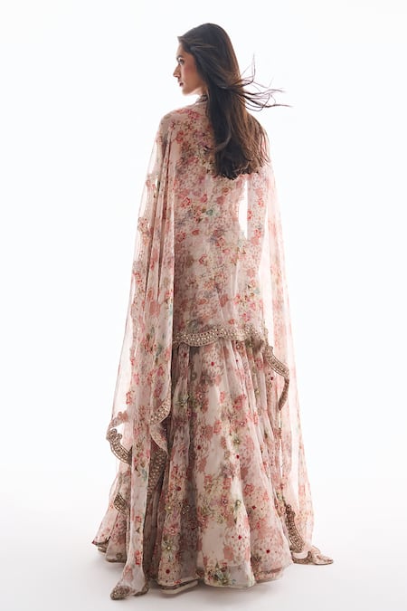 Ridhima Bhasin Floral Organza Warda Lehenga Set 