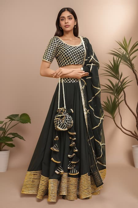 Samyukta Singhania Gota Embroidered Lehenga Set 