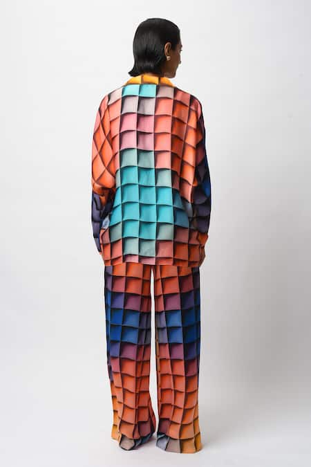 Forty Four Printed Satin Breeze Co-ord Set 