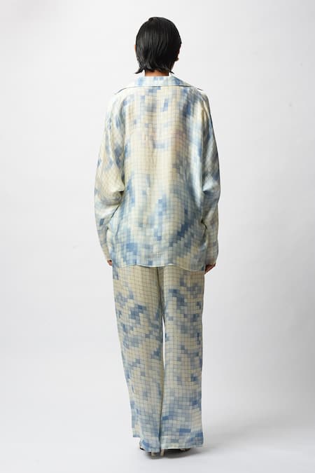 Forty Four Printed Satin Breeze Co-ord Set 