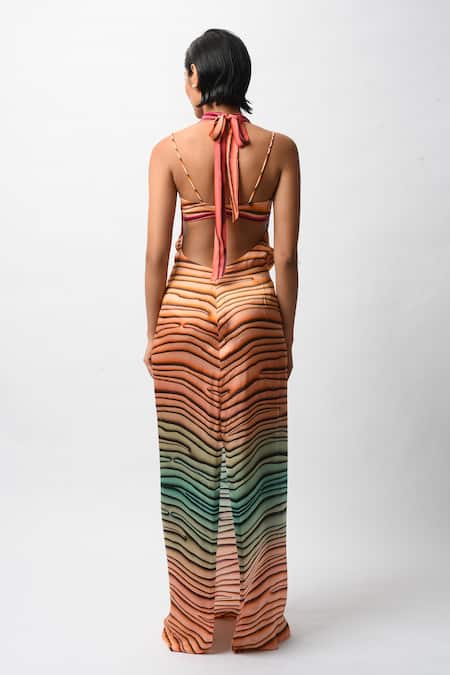 Forty Four Satin Allure Backless Resort Dress 