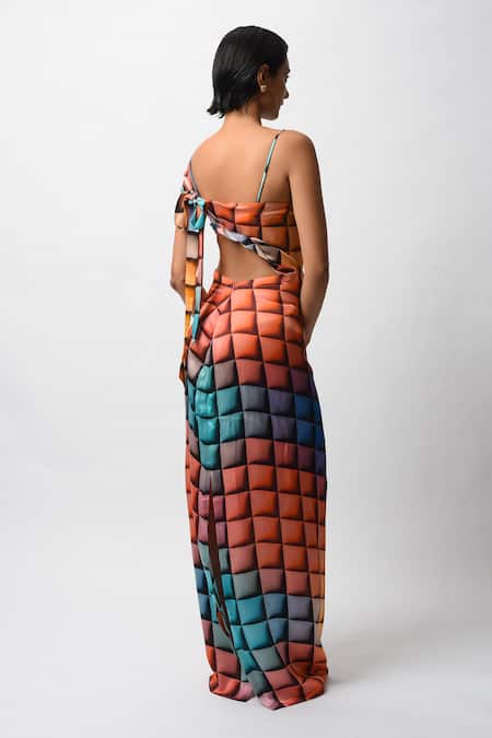 Forty Four Satin Allure Backless Resort Dress 