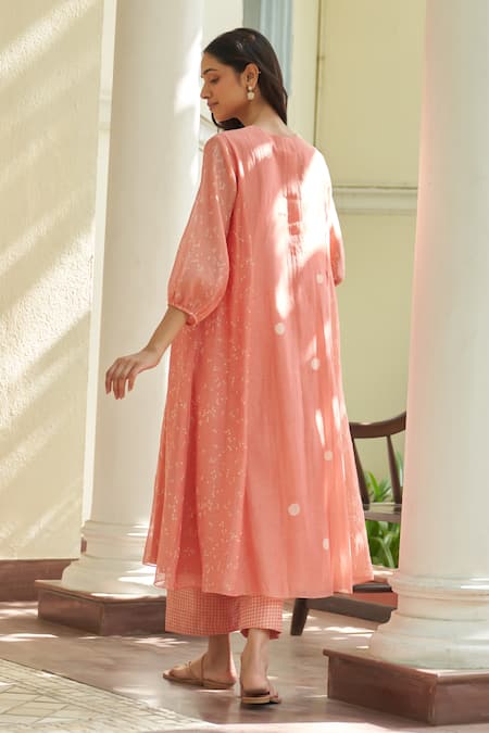 Vaayu Hibiscus Pintuck Co-ord Set 