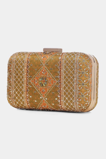 RI.Ritu Kumar Multi Color Embroidery, Sequins Designer Clutch Online at Aza Fashions RI.Ritu Kumar_Multi Color Embroidery, Sequins Designer Clutch _Online_at_Aza_Fashions