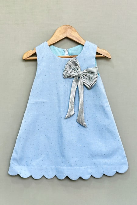 Label Neeti Blue Denim Shimmer Dress 