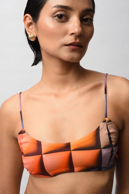 Shop_Forty Four_Multi Color Satin Scoop Neck Printed Breeze Co-ord Set 