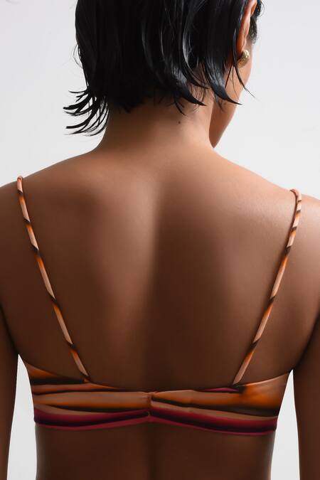 Forty Four_Multi Color Satin Halter Neck, Allure Backless Resort Dress _at_Aza_Fashions