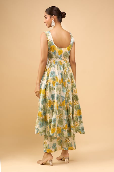 Samyukta Singhania Floral Anarkali Set 