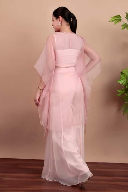 Nidhi Kejriwal Floral Chiffon Top & Palazzo Set 