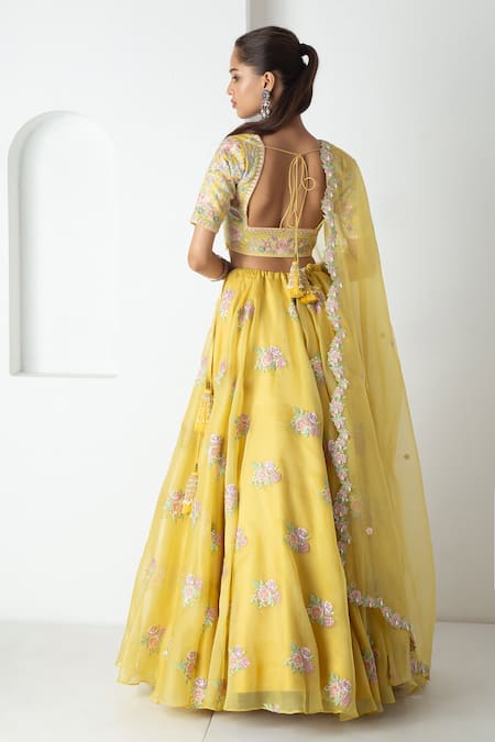 Chhaya Mehrotra Illuminating Yellow Lehenga Set 