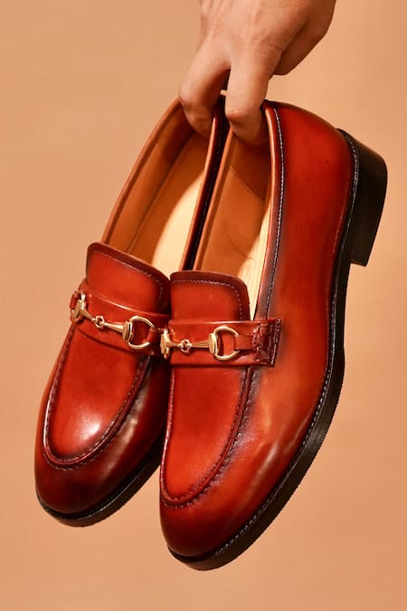 Buy Dmodot Brown Buckles Designer Leather Moccasin Shoes Online at Aza Fashions Buy_Dmodot_Brown Buckles Designer Leather Moccasin Shoes _Online_at_Aza_Fashions