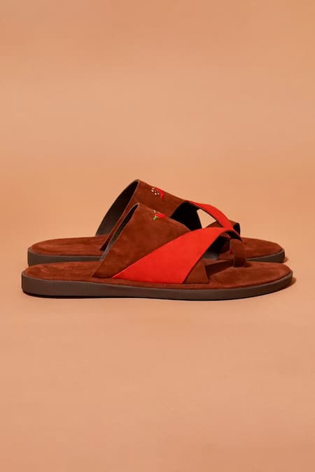 Dmodot Chilli Leather Slippers 
