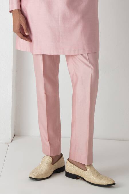 Chhaya Mehrotra Pink Silk, Brocade, Chanderi Blooming Tanchui Bundi Set Online at Aza Fashions Chhaya Mehrotra_Pink Silk, Brocade, Chanderi Blooming Tanchui Bundi Set _Online_at_Aza_Fashions