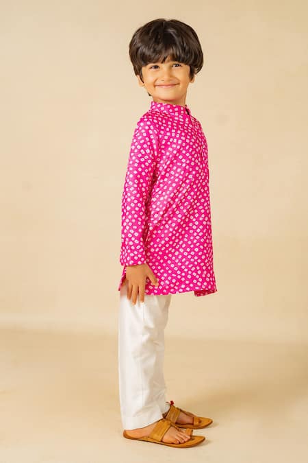 Buy JILMIL DREAMWEAR Pink Silk Digital Printed Kurta And Pant Set Online at Aza Fashions Buy_JILMIL DREAMWEAR_Pink Silk Digital Printed Kurta And Pant Set _Online_at_Aza_Fashions