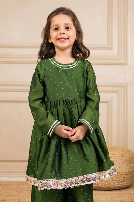 Buy JILMIL DREAMWEAR Green Silk Embroidery Anarkali And Palazzo Set Online at Aza Fashions Buy_JILMIL DREAMWEAR_Green Silk Embroidery Anarkali And Palazzo Set _Online_at_Aza_Fashions