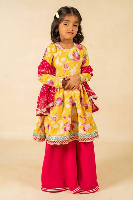 Buy JILMIL DREAMWEAR Yellow Silk Embroidery Anarkali Set Online at Aza Fashions Buy_JILMIL DREAMWEAR_Yellow Silk Embroidery Anarkali Set _Online_at_Aza_Fashions