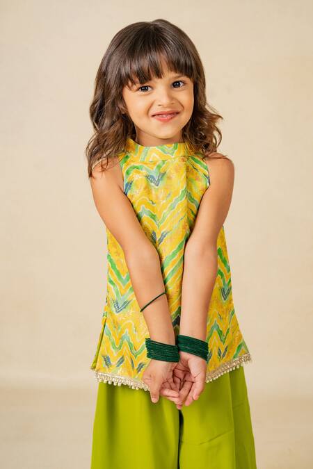 Buy JILMIL DREAMWEAR Yellow Cotton Embroidery Top And Palazzo Set Online at Aza Fashions Buy_JILMIL DREAMWEAR_Yellow Cotton Embroidery Top And Palazzo Set _Online_at_Aza_Fashions