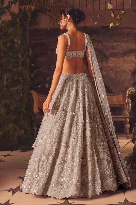 Roqa Ivory Luminous Designer Lehenga Set 