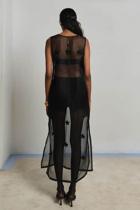 Shimona Star Fish Silk Organza Dress 