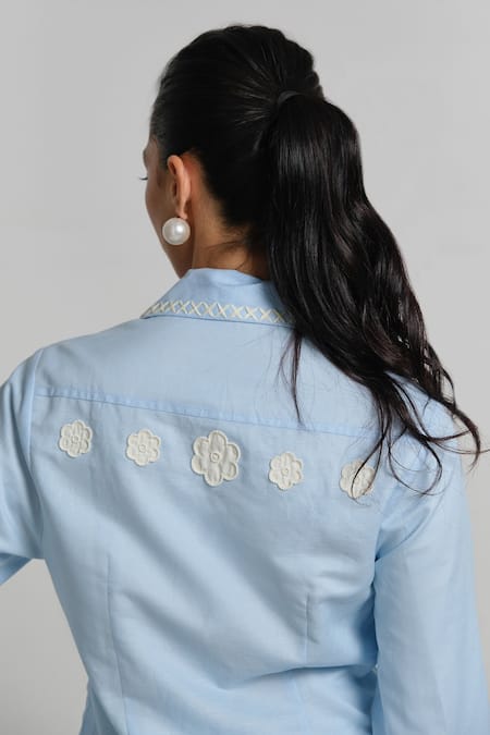 Shimona Azure Sea Folk Shirt 