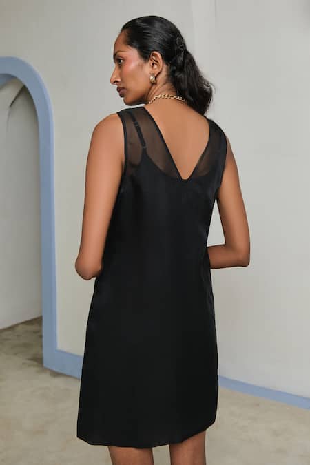 Shimona Black Bloom Dress 