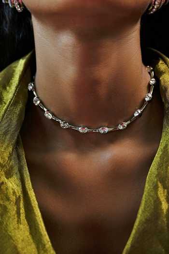 Buy ESME Silver Plated Designer Choker With Plating Buy_ESME_Silver Plated Designer Choker With Plating