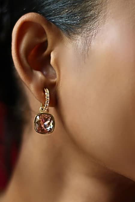 Shop_ESME_Gold Plated Imitation Gemstones Multi Color Earrings 